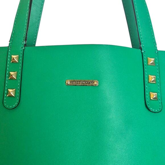 Rebecca Minkoff Kelly Green Large Tote Bag with Studs - Picture 4 of 10
